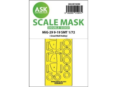 MiG-29 9-19 SMT double-sided express fit mask for Great Wall Hobby 