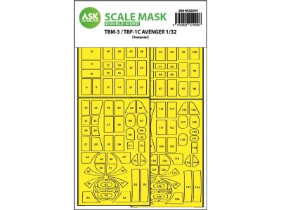 TBM-3/TBF-1C double-sided express fit mask for Trumpeter 