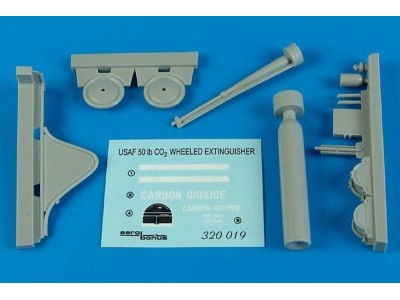 USAF Flightlkine 50 lb.CO²extinguisher w 