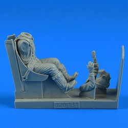 US NAVY WWII Pilot with ej. seat for F4U Corsair f.Trumpeter 