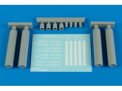 Compressed gas bottles - oxygen 