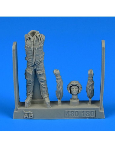 Modern Soviet Fighter Pilot with HUD 