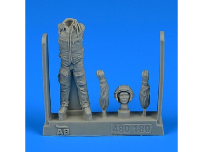 Modern Soviet Fighter Pilot with HUD 