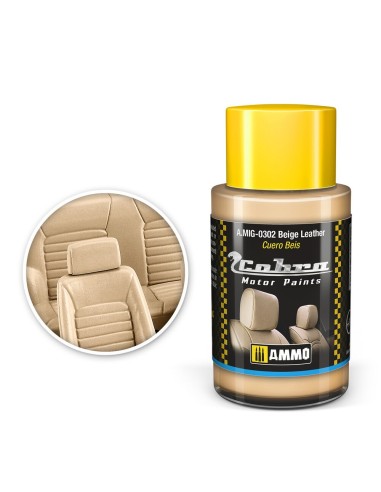 COBRA MOTOR Beige Leather 