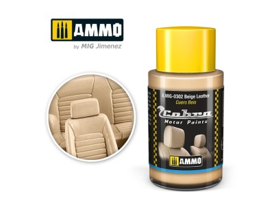 COBRA MOTOR Beige Leather 