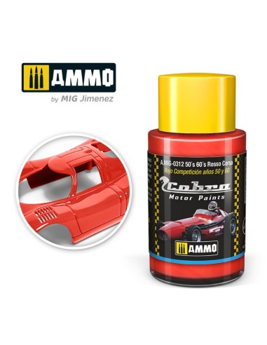 COBRA MOTOR 50´s 60´s Rosso Corsa 
