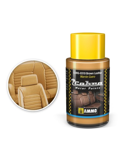 COBRA MOTOR Brown Leather 