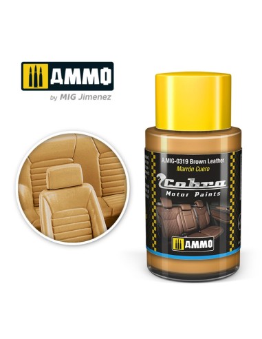 COBRA MOTOR Brown Leather 