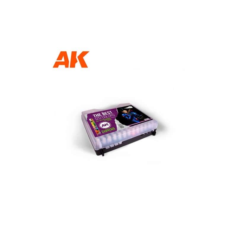 3G PLASTIC BRIEFCASE 120 WARGAME COLORS