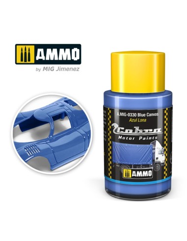 COBRA MOTOR Blue Canvas 
