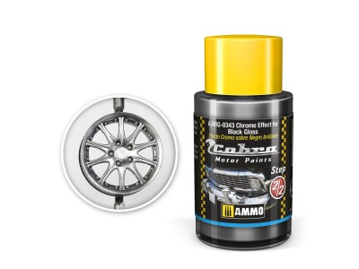 COBRA MOTOR Chrome Effect for Black Gloss 
