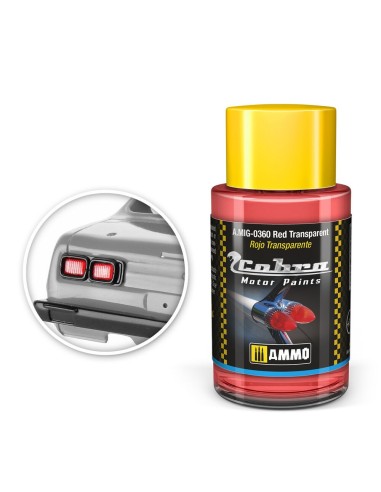 COBRA MOTOR Red Transparent 