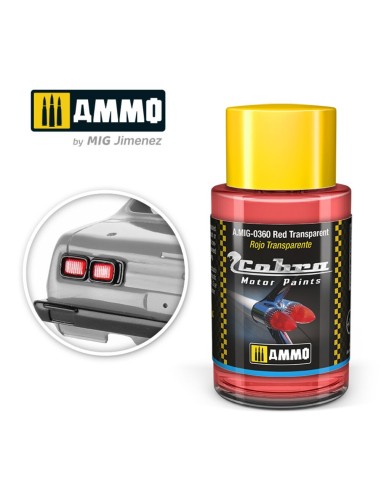 COBRA MOTOR Red Transparent 