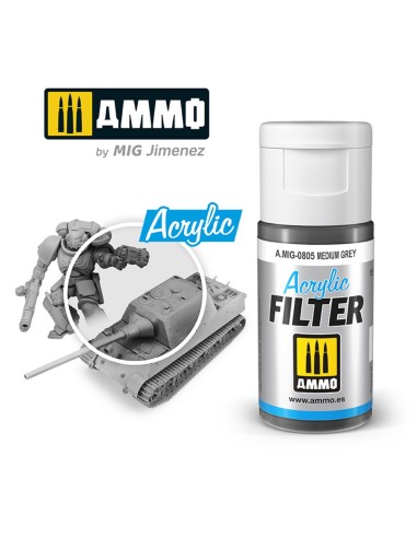 ACRYLIC FILTER Medium Grey 