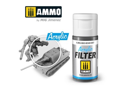 ACRYLIC FILTER Medium Grey 