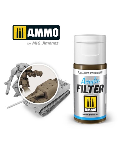 ACRYLIC FILTER Medium Brown 