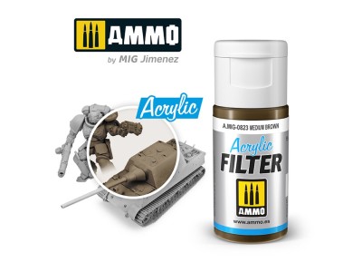 ACRYLIC FILTER Medium Brown 