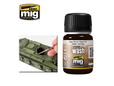Dark Brown WASH for Green Vehicles 