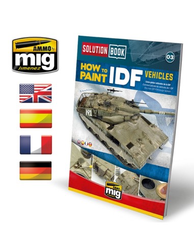 SOLUTION BOOK 03 - How to Paint IDF Vehicles (English, Castellano, Français, Deutsch) 
