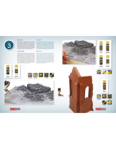 SOLUTION BOOK 09 - How to Paint Brick Buildings (English, Castellano, Francais, Deutsch) 