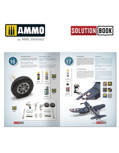 SOLUTION BOOK 14 - How to Paint US Navy WWII Late (English, Castellano, Français, Deutsch) 