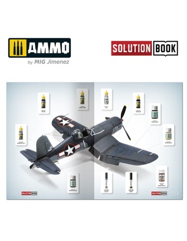 SOLUTION BOOK 14 - How to Paint US Navy WWII Late (English, Castellano, Français, Deutsch) 