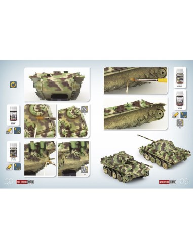 SOLUTION BOOK 23 - How to Paint WWII German Late-War Vehicles (English, Castellano, Francais, Deutsch) 