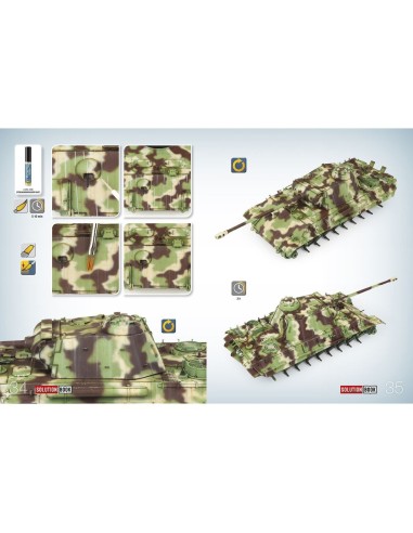 SOLUTION BOOK 23 - How to Paint WWII German Late-War Vehicles (English, Castellano, Francais, Deutsch) 