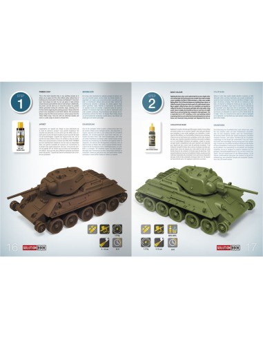 SOLUTION BOOK 11 - How to Paint How to Paint 4BO Green Vehicles - (Multilingual) 