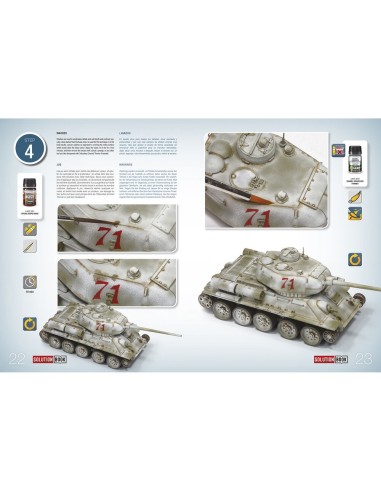 SOLUTION BOOK 20 - How to Paint WWII Soviet Winter Vehicles - (Multilingual) 