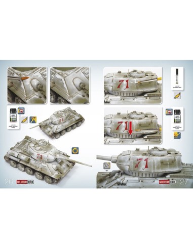 SOLUTION BOOK 20 - How to Paint WWII Soviet Winter Vehicles - (Multilingual) 