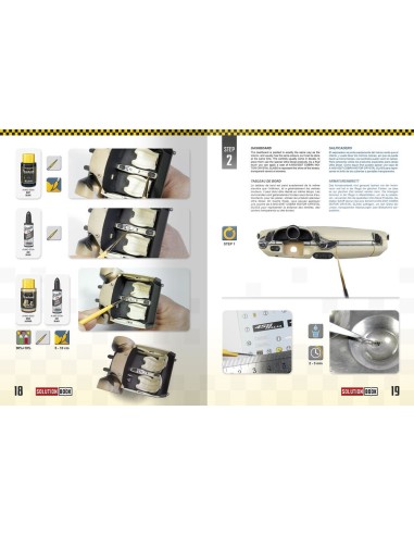 SOLUTION BOOK 24 - How to Paint and Lacquer Scale Cars (English, Castellano, Francais, Deutsch) 