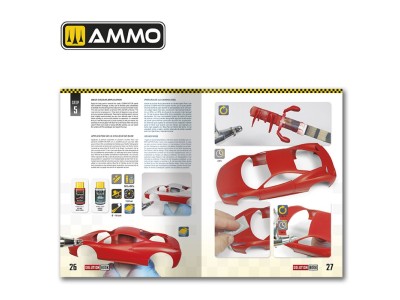 SOLUTION BOOK 24 - How to Paint and Lacquer Scale Cars (English, Castellano, Francais, Deutsch) 