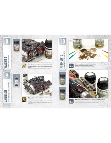 AMMO WARGAMING UNIVERSE Book 06 - Weathering Combat Vehicles (English, Castellano, Polski) 