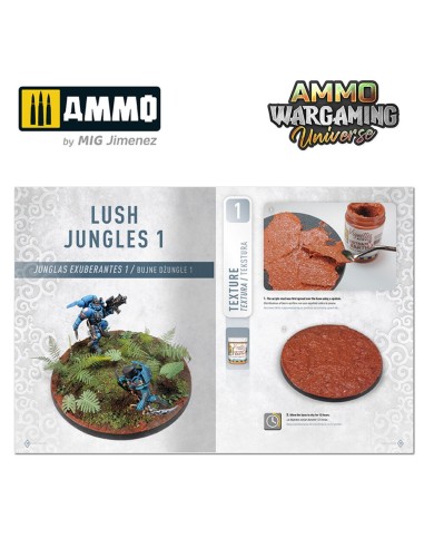 AMMO WARGAMING UNIVERSE Book 07 - Lush Jungles (English, Castellano, Polski) 