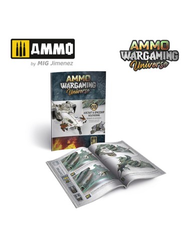 AMMO WARGAMING UNIVERSE Book 08 - Aircraft and Spaceship Weathering (English, Castellano, Polski) 