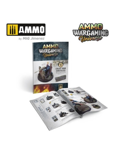 AMMO WARGAMING UNIVERSE Book 11 – Create your own Rocks (Multilingual Book) 