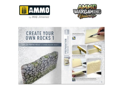 AMMO WARGAMING UNIVERSE Book 11 – Create your own Rocks (Multilingual Book) 