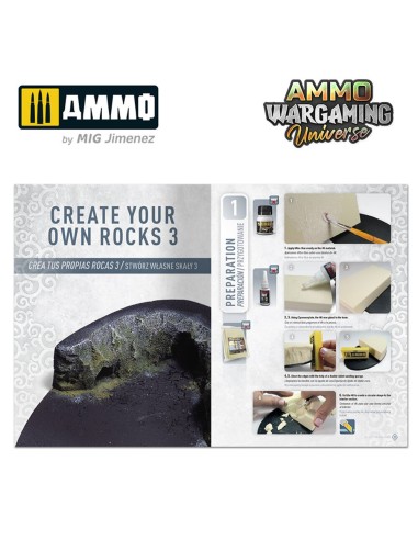 AMMO WARGAMING UNIVERSE Book 11 – Create your own Rocks (Multilingual Book) 