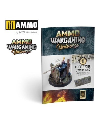AMMO WARGAMING UNIVERSE Book 11 – Create your own Rocks (Multilingual Book) 