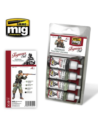 German Field Grey Uniforms Figures Set 