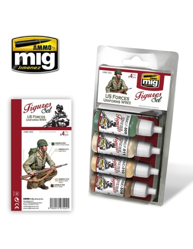 US Forces Uniforms WWII Figures Set 