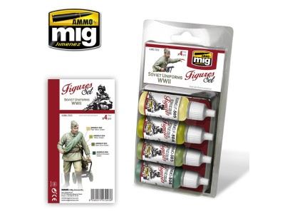Soviet uniforms WWII Figures Set 