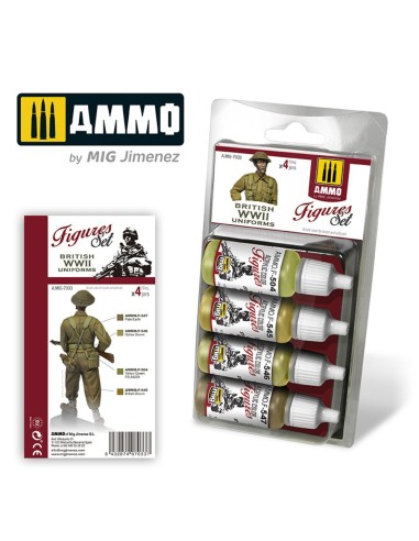 British WWII Uniforms Figures Set 