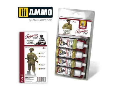 British WWII Uniforms Figures Set 