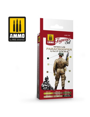 WWII US Paratroopers Figures Set 