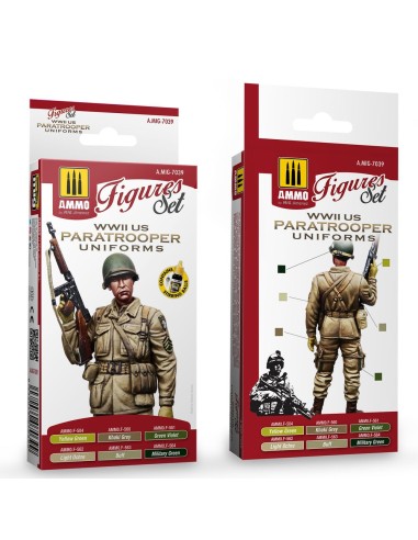 WWII US Paratroopers Figures Set 