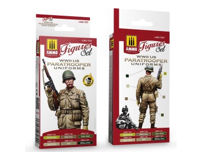 WWII US Paratroopers Figures Set 