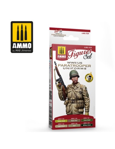 WWII US Paratroopers Figures Set 