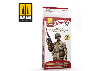 WWII US Paratroopers Figures Set 